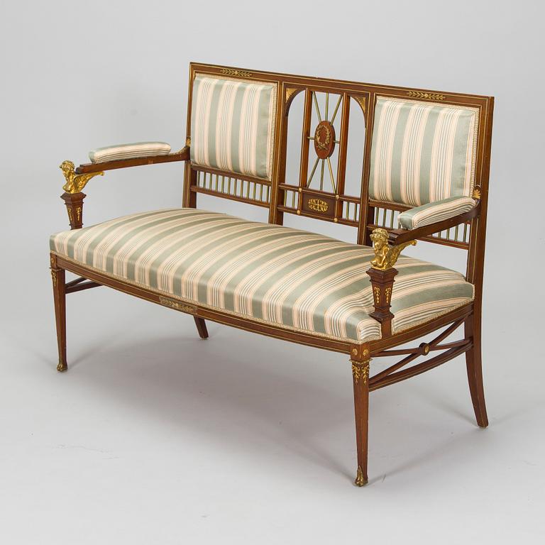 Möblemang, 8 delar, Empirestil, Ryssland, 1900-talets början.