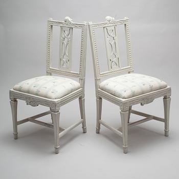 STOLAR, ett par, gustavianska, Lindome, sekelskiftet 1800.