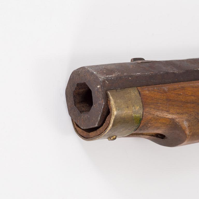 A percussion lock rifle, mid 20th century.