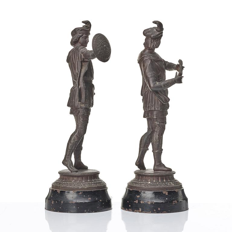 BORDSFIGURER, ett par, 1800-talets slut.