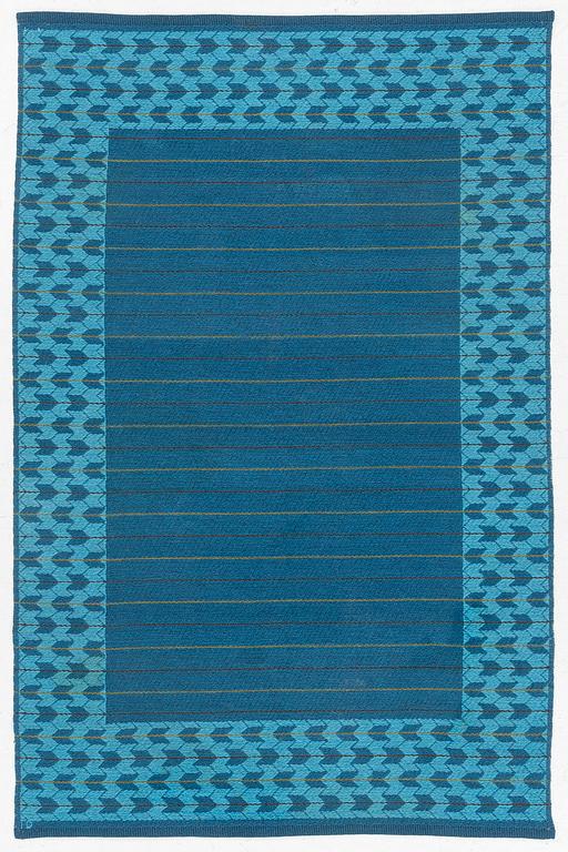 Ingrid Dessau, a double woven rug, signed ID, c. 195 x 128 cm.