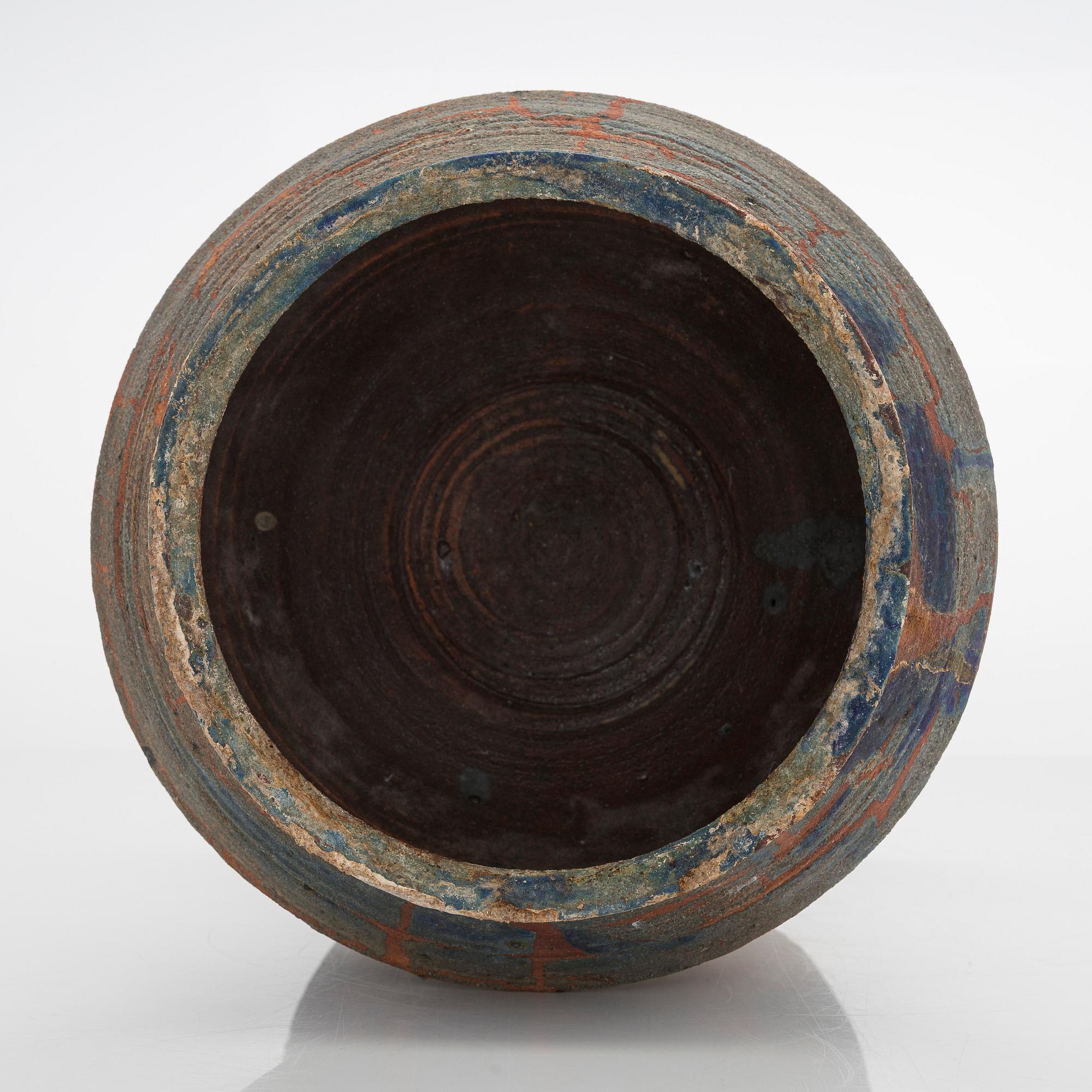 Kyllikki Salmenhaara, kruka, stengods, signerad KS Arabia.