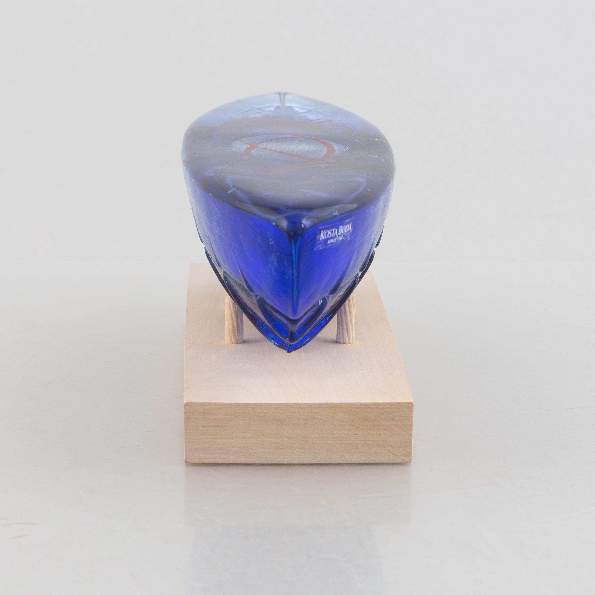Bertil Vallien, a glass sculpture, Kosta Boda.