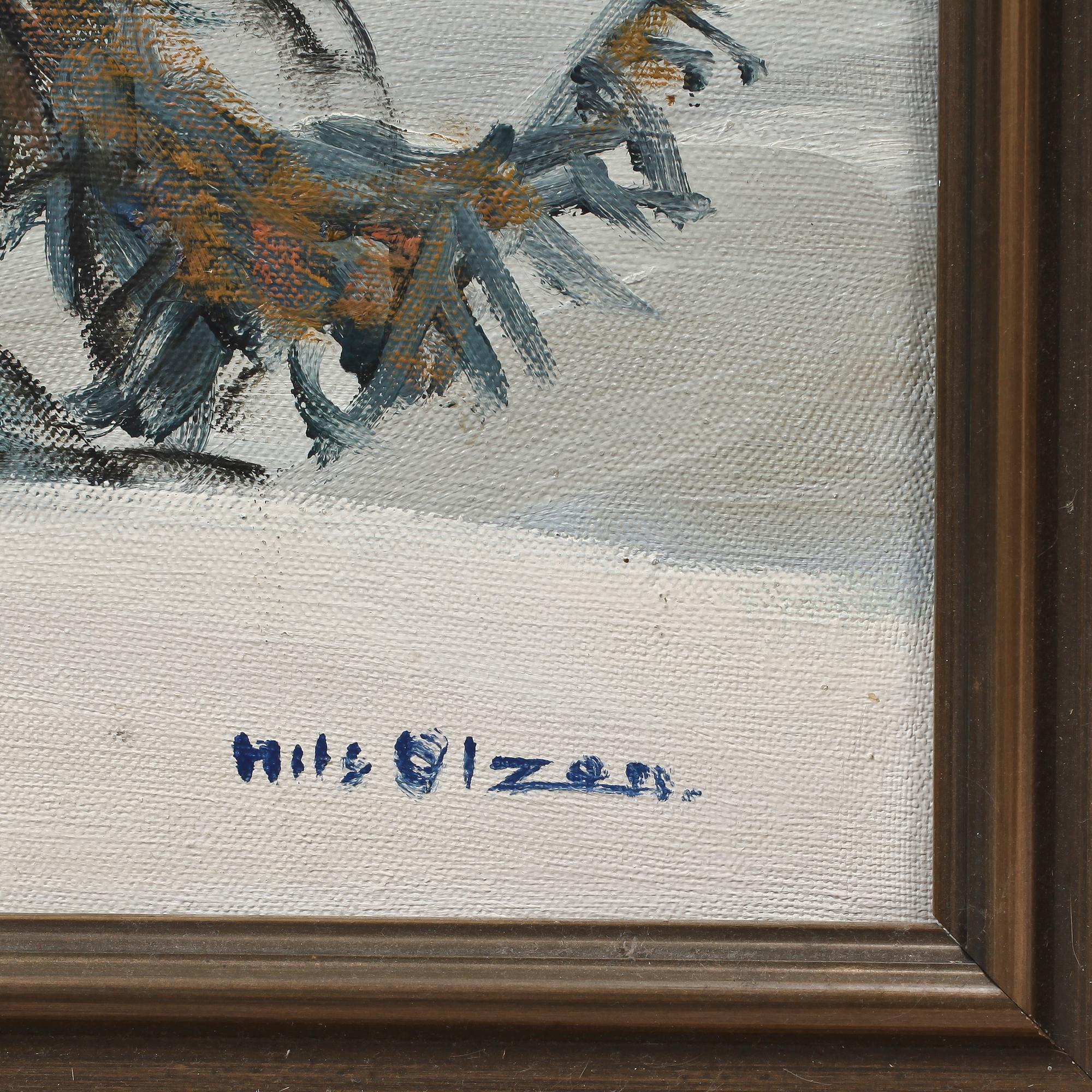 NILS OLZON, olja på duk, sign.