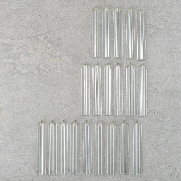 A J T Kalmar brass and glass ceiling light, second half of the 20th Century.