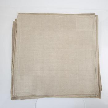 Ingrid Dessau,  a set of 12 "Nobel" linen napkins from Klässbols linneväveri.