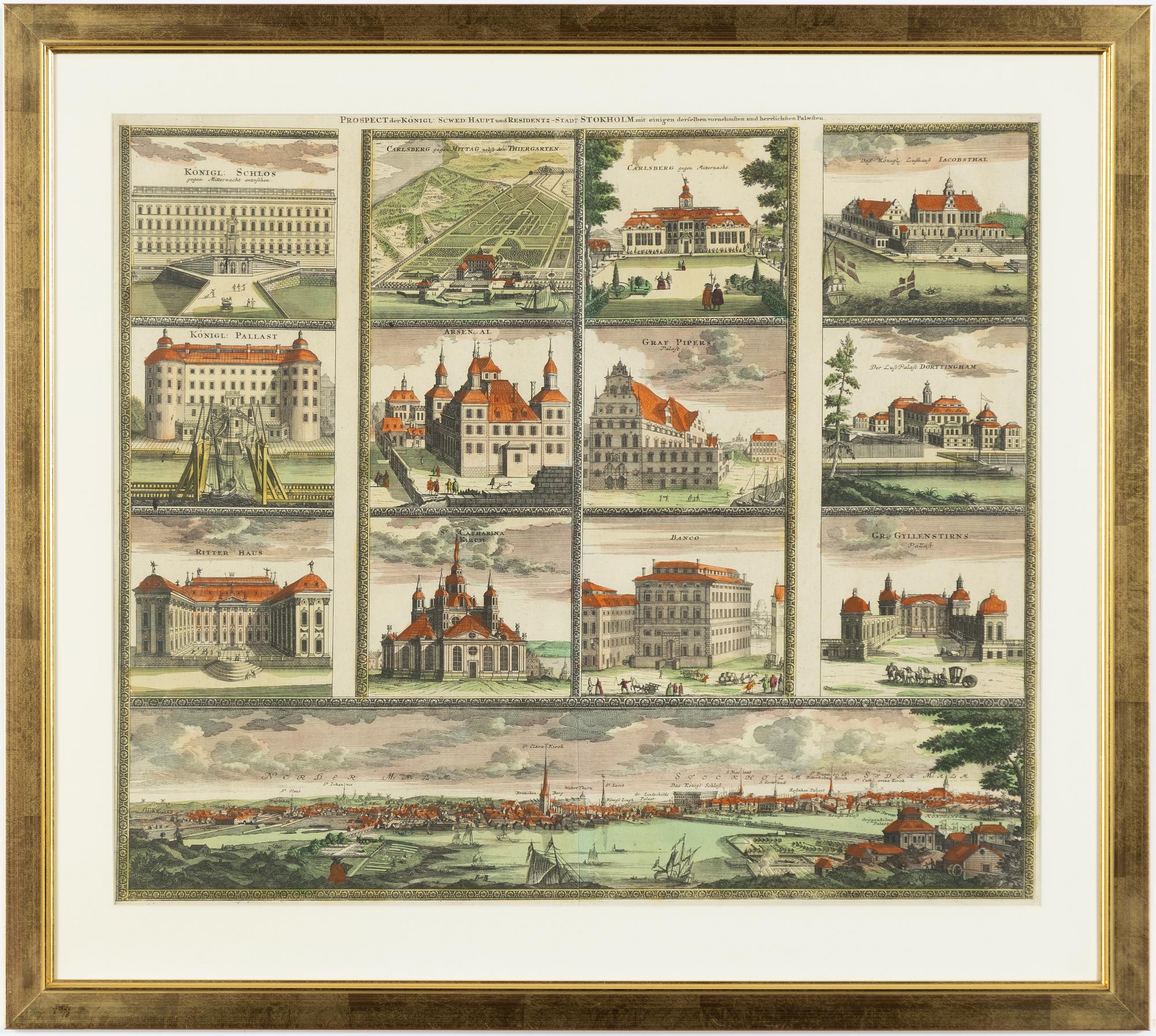 Johann Baptist Homann, Prospect der Konigl: Schwed: Haupt und Residenz-Stadt Stokholm".