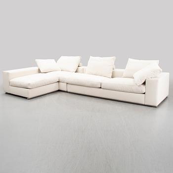 A three-piece sofa by Antonio Citterio for Flexform 21st Century.