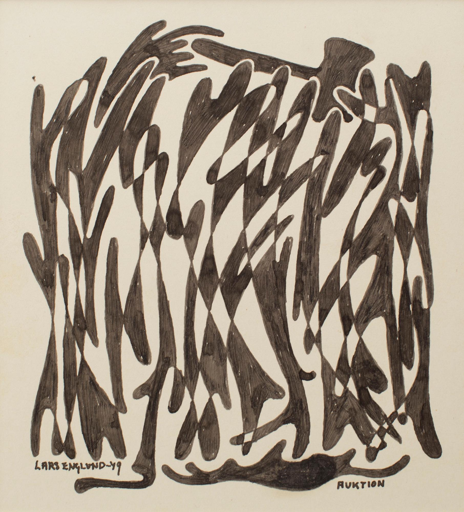 LARS ENGLUND, Tuschteckning, signerad och daterad -49.
