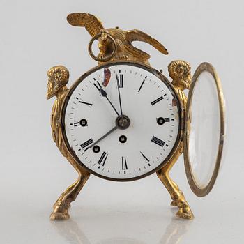 An Austrian Empire ormolu 'pendule d'officer", Vienna, circa 1800.