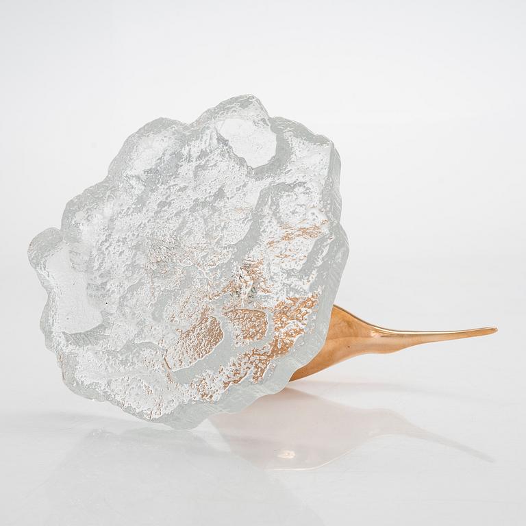 Tapio Wirkkala, skulptur, "Beckasin", stämplad Kultakeskus Oy Made in Finland Design: Tapio Wirkkala TW.