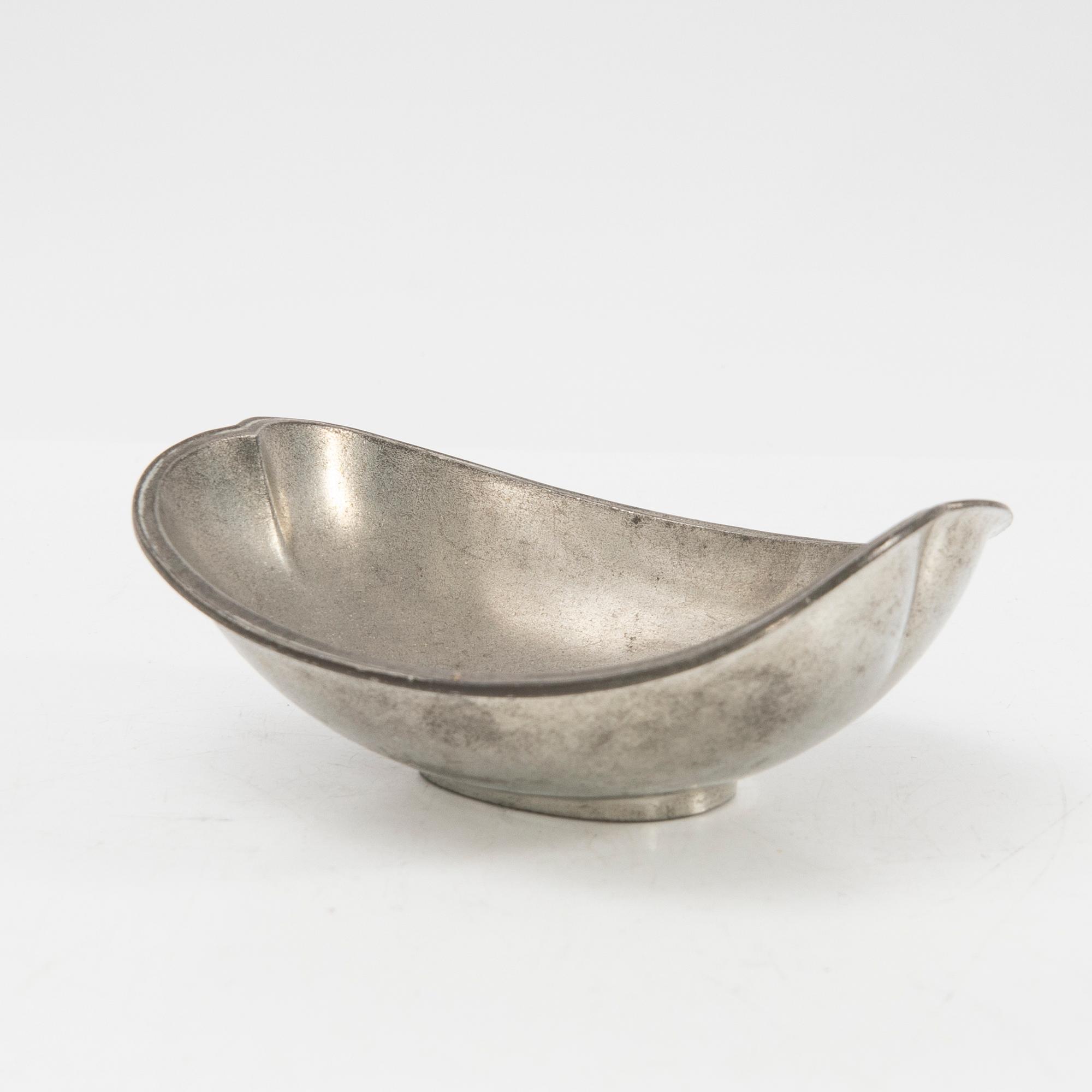 Just Andersen, ett part i tennföremål, 3 st, Danmark, 1900-talets första hälft.