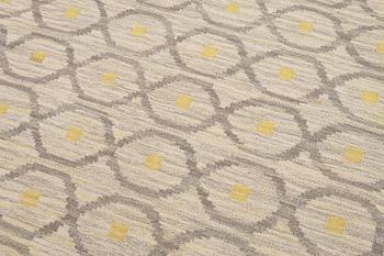 A carpet, flat weave, c. 340 x 246 cm, signed JBV (Johanna Brunssons Vävskola).