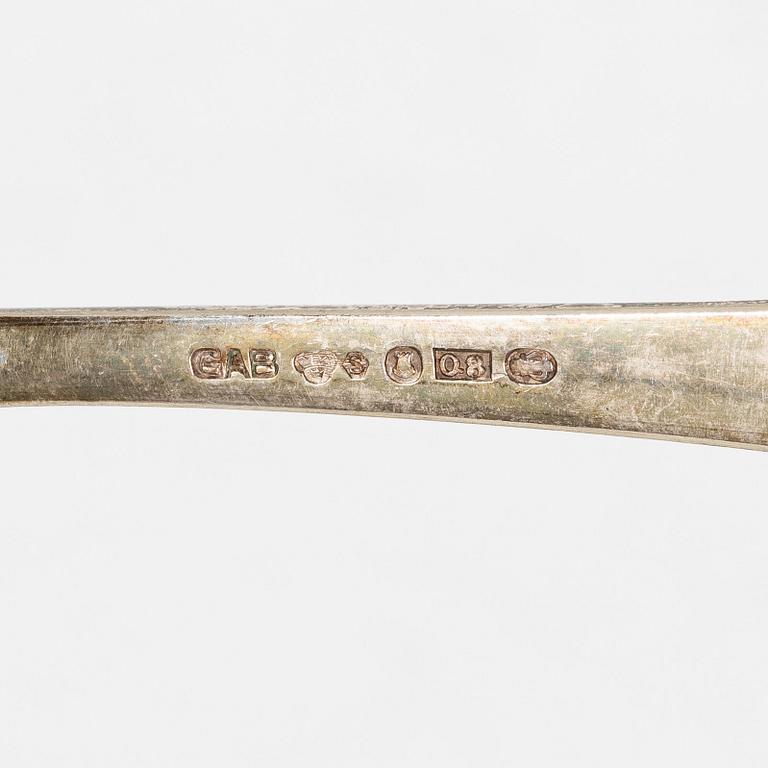 Guldsmedsaktiebolaget (GAB), Cutlery, 23 pcs, silver, including some Stockholm 1951.