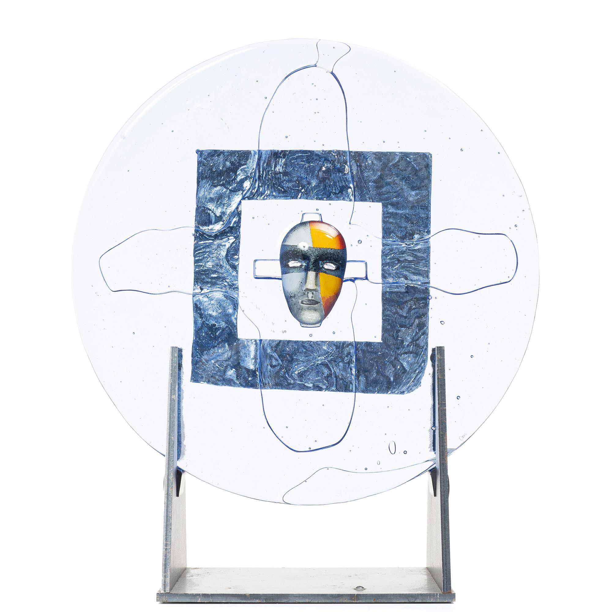 Bertil Vallien, Sculpture, art glass. Kosta Boda, limited edition of 100. Signed and numbered.
