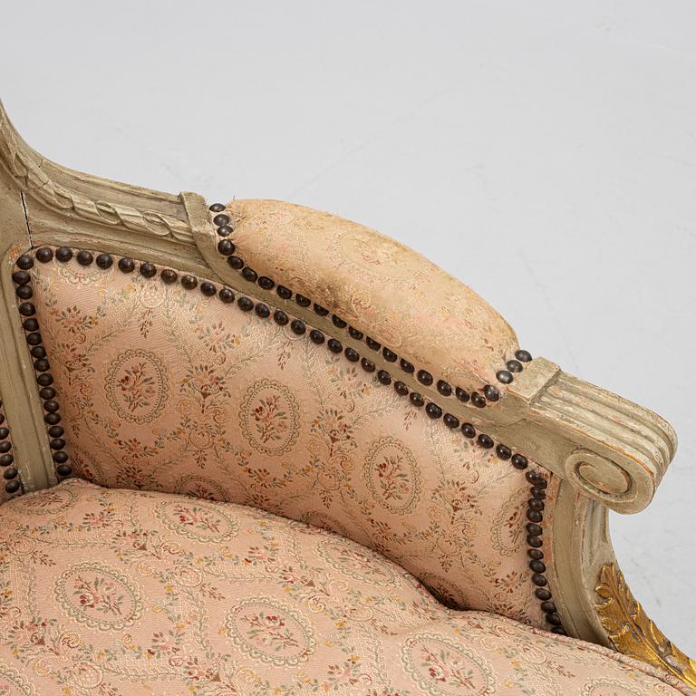 Karmstol, Louis XVI-stil, omkring 1900.