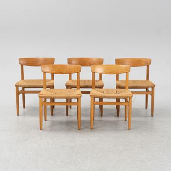 Børge Mogensen, an 'Öresund' dining table and six chairs, second half of the 20th Century.