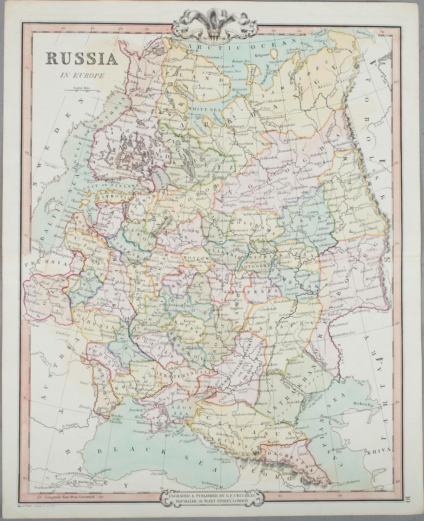 KARTOR, 4 st, Ryssland 1830-1860-tal.