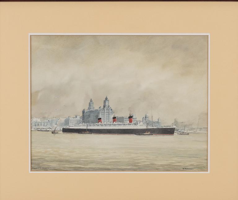 Eric Erskine Cambell Tufnell, Atlantic Liner "Queen Mary".