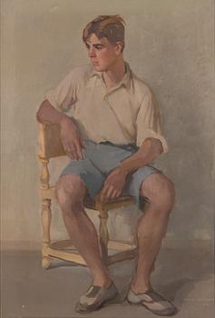 Wilho Sjöström, olja på duk, signerad och daterad-37.