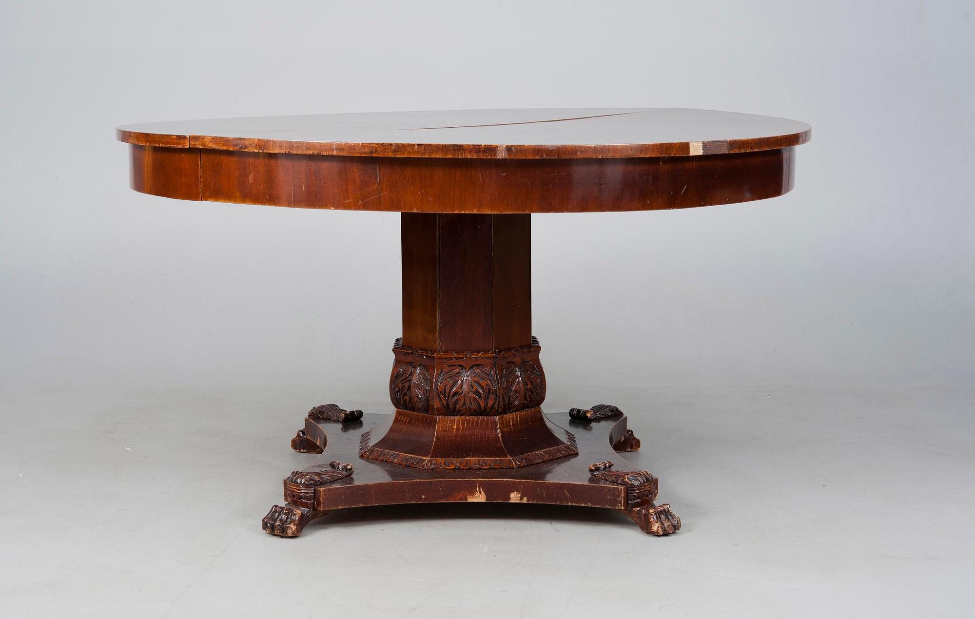 SOFFMÖBLEMANG, 6 delar, biedermeier/biedermeierstil, mahognyfanerad, Ryssland 1800-tal samt 1900-talets början.