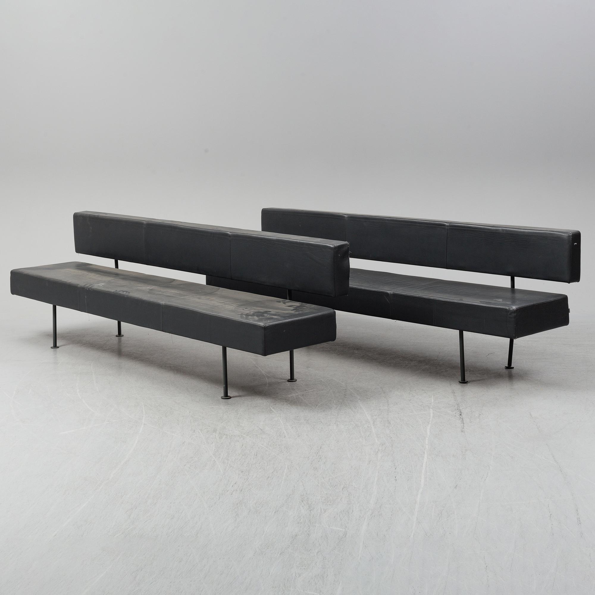KLAESSONS, a modular "Longo" sofa set of two sofas, Fjugesta Sweden 21st Century.