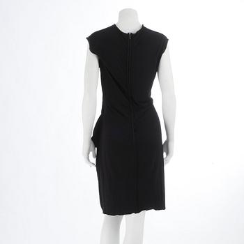 LANVIN, a black wool dress.