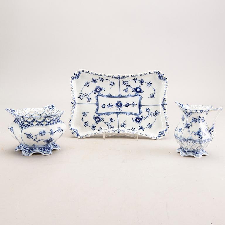 Servis 5 dlr Musselmalet Helblonde Royal Copenhagen Danmark 1970/80.