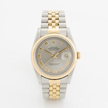 Rolex, Oyster Perpetual, Datejust, Chronometer, armbandsur, 36 mm.