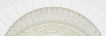 A Mid Century 3138 Glass Bowl, signed  Tapio Wirkkala Iittala.