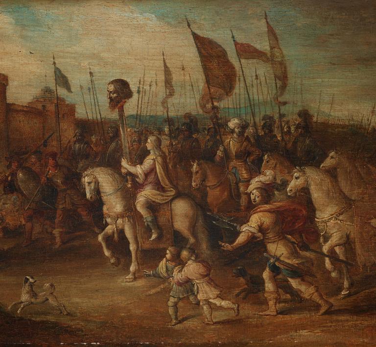 Frans Francken II Studio of, David's Entry into Jerusalem.