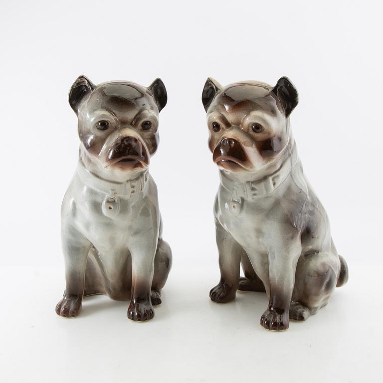 Figurines a pair 20th century porcelain.