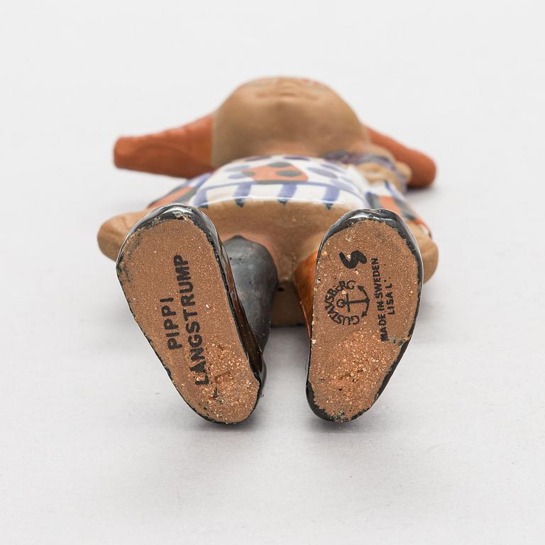 Lisa Larson, figurin, stengods, "Pippi Långstrump", Gustavsberg.
