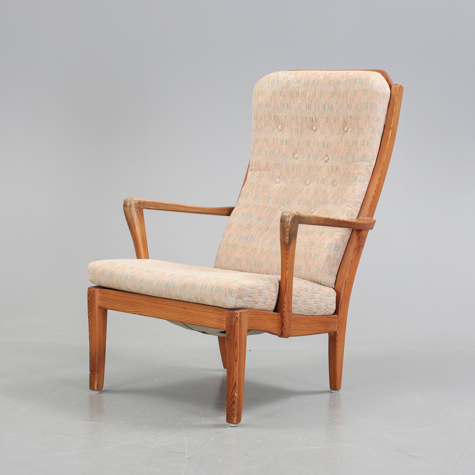 KARMSTOL, "Stora Fjäderbrickan", Carl Malmsten, 1900-talets andra hälft.