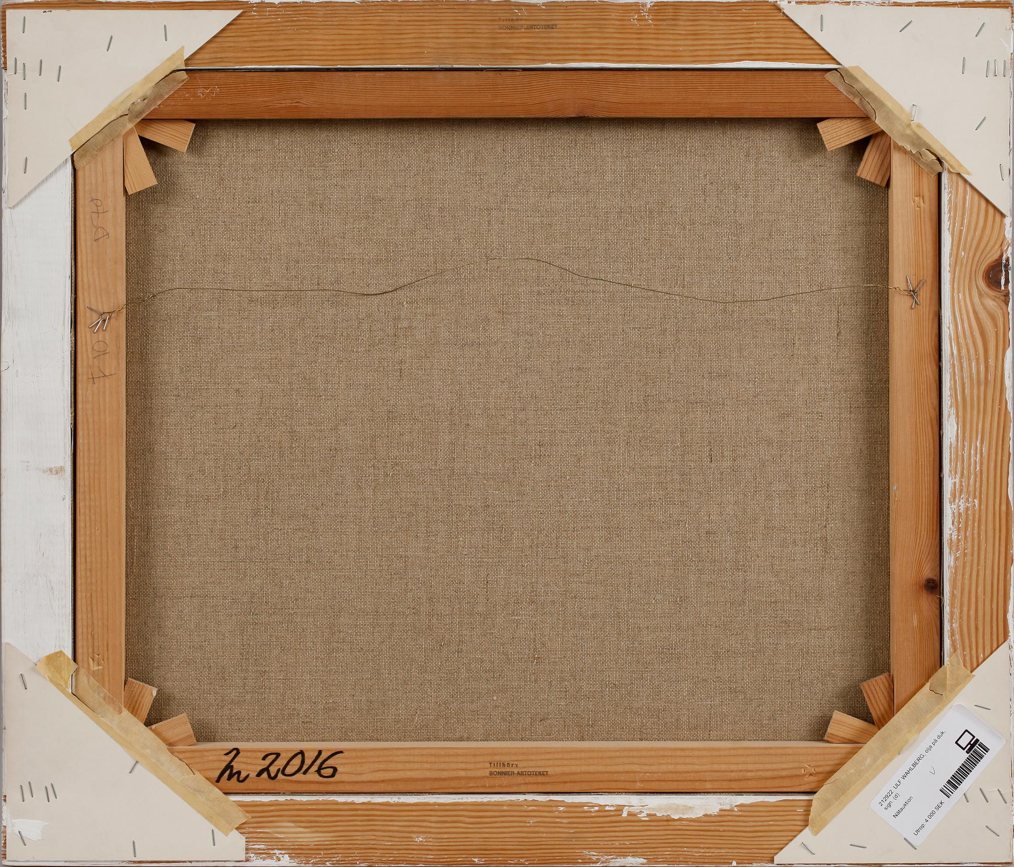 ULF WAHLBERG, olja på duk, sign.