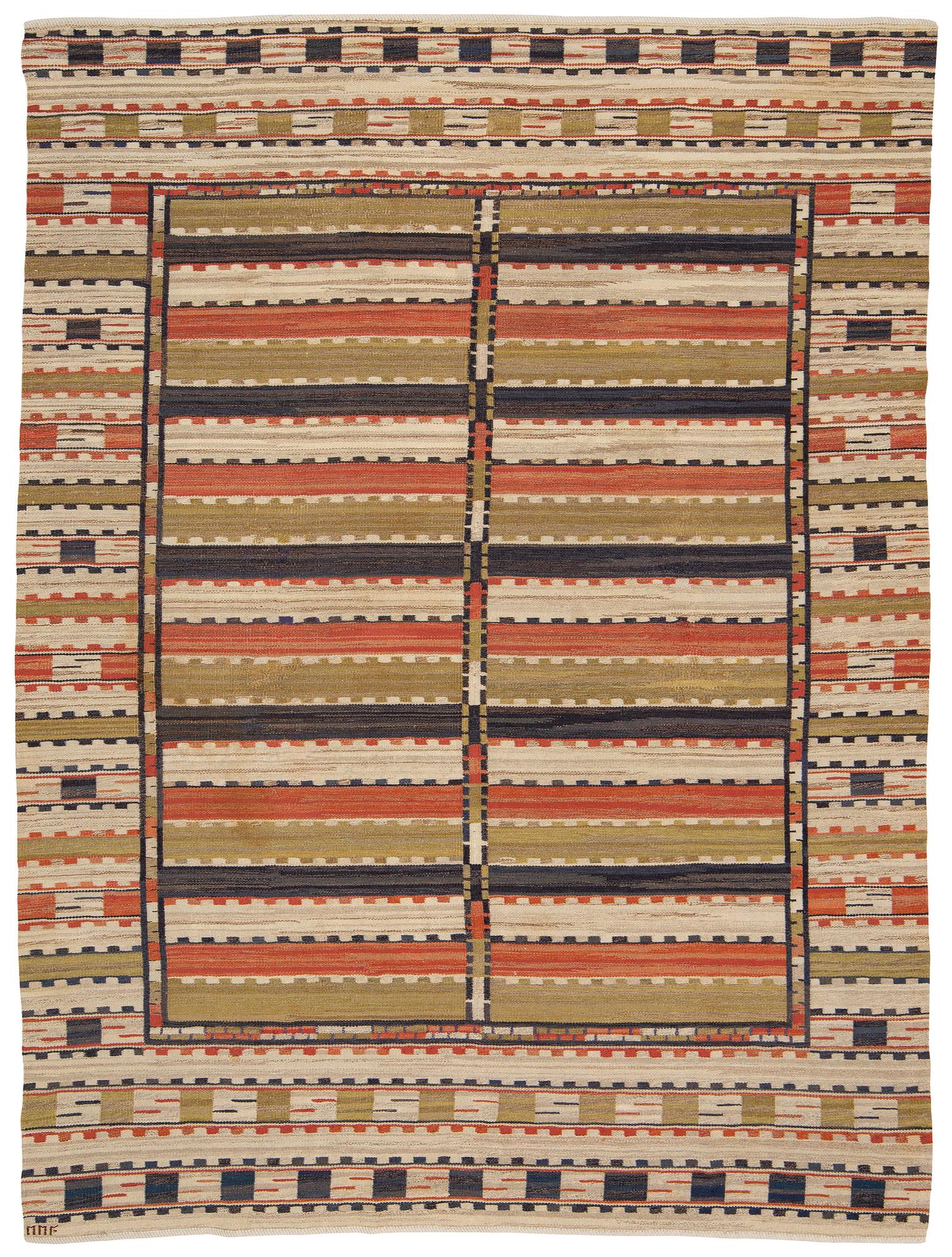 Märta Måås-Fjetterström, matta, "Sommarmattan", rölakan, ca 344 x 258 cm, signerad MMF.