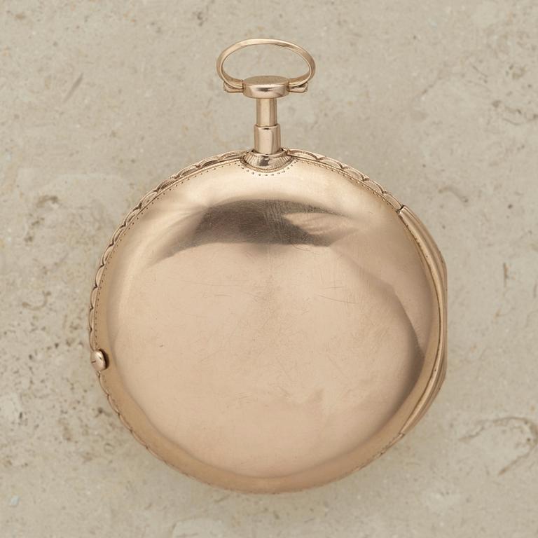 PETTER ERNST (1714-1784), Stockholm, pocket watch, 61 mm,