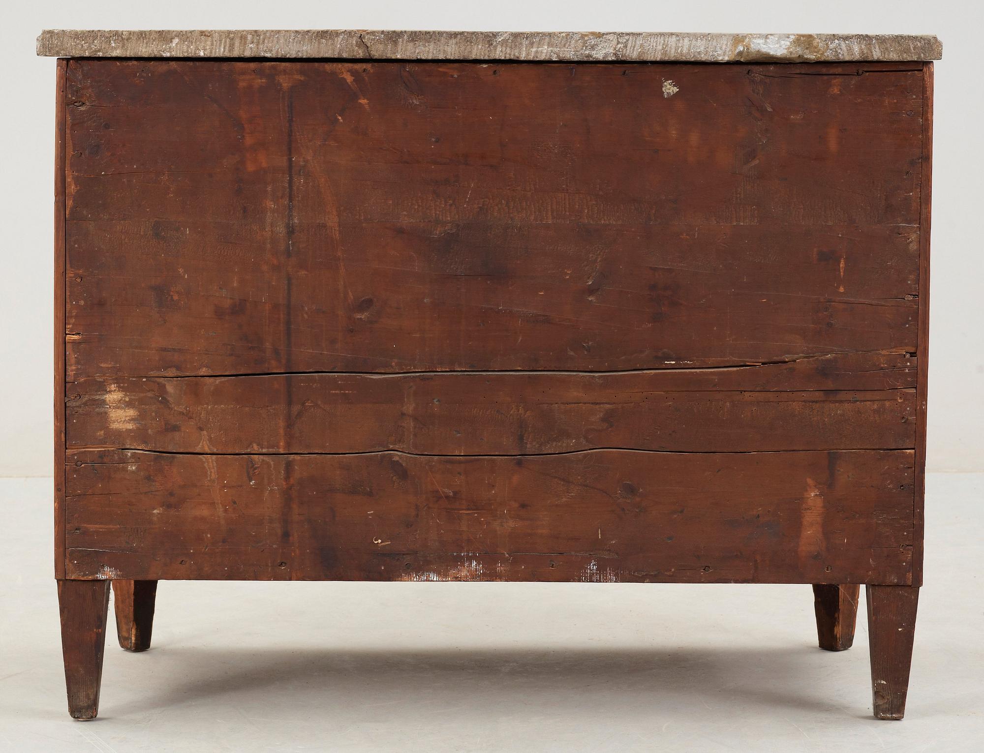 BYRÅ, av Nils Petter Stenström (mästare i Stockholm 1781-1790), ej signerad. Gustaviansk.