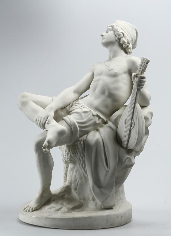 FIGURIN, parian, Gustavsberg, 1900-tal.