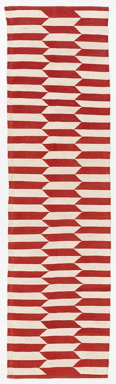 Gallerimatta, slätväv, ca 300 x 82 cm.