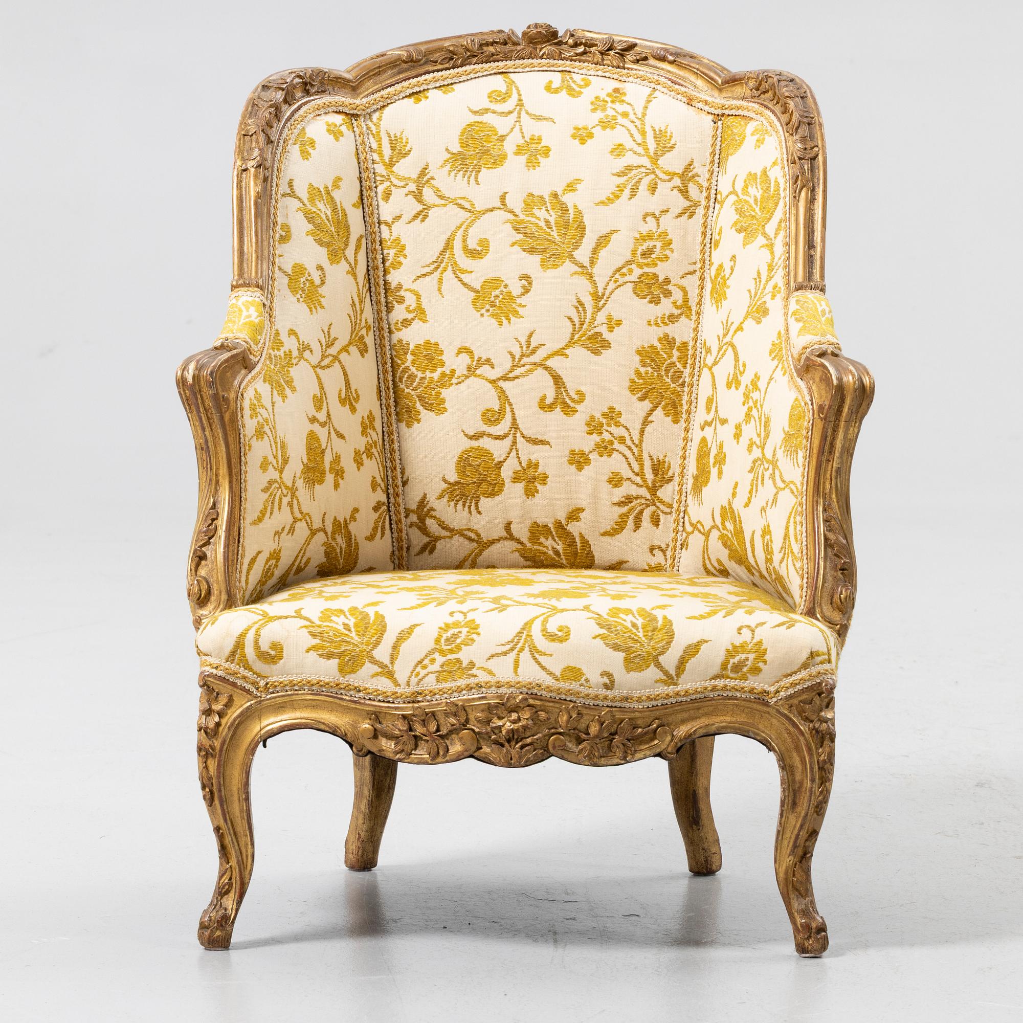 Child’s bergère armchair, Louis XV style, 19th century.