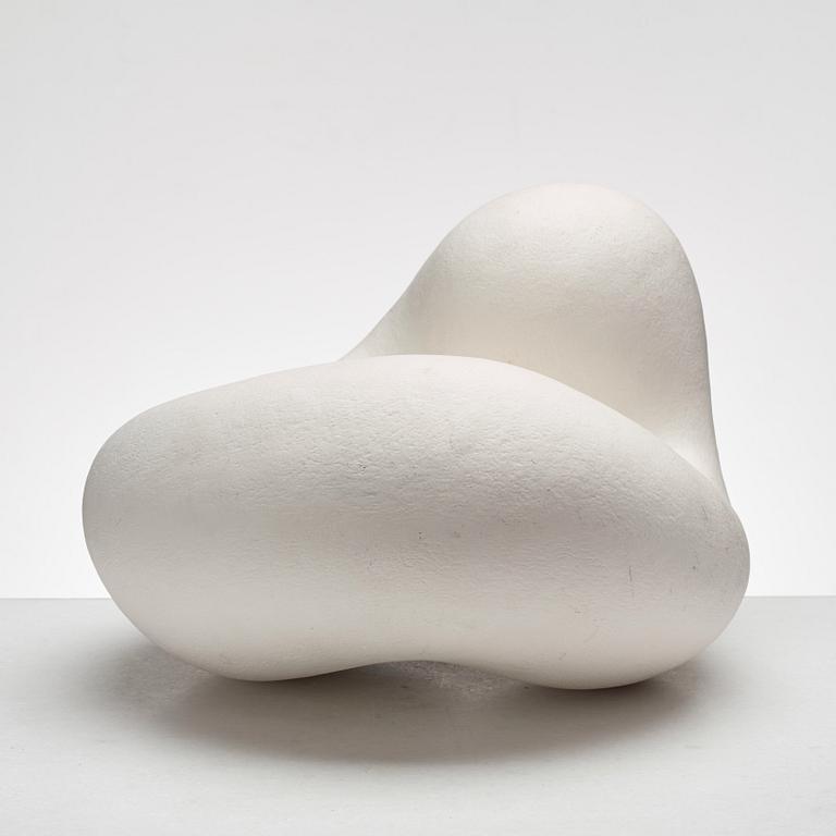 Eva Hild, a white stoneware sculpture, "Bumling" series, Sweden 1999.
