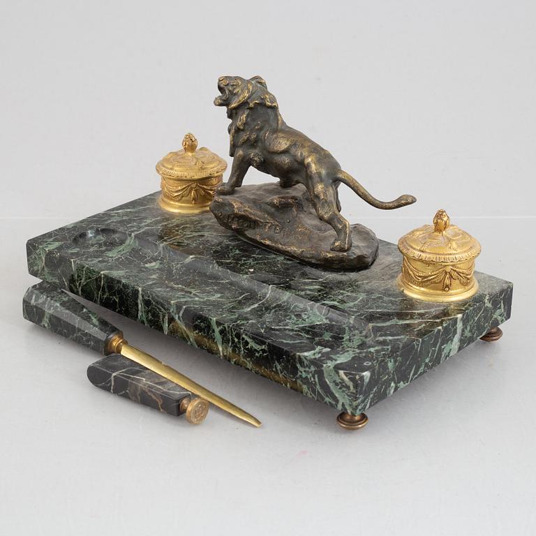 A desk set, circa 1900.