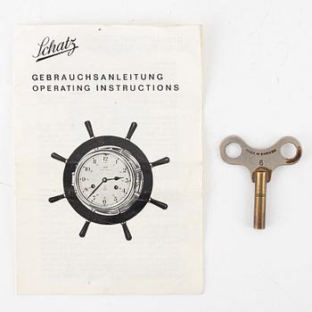 Barometer samt skeppsklocka, Schatz, 1900-talets andra hälft.