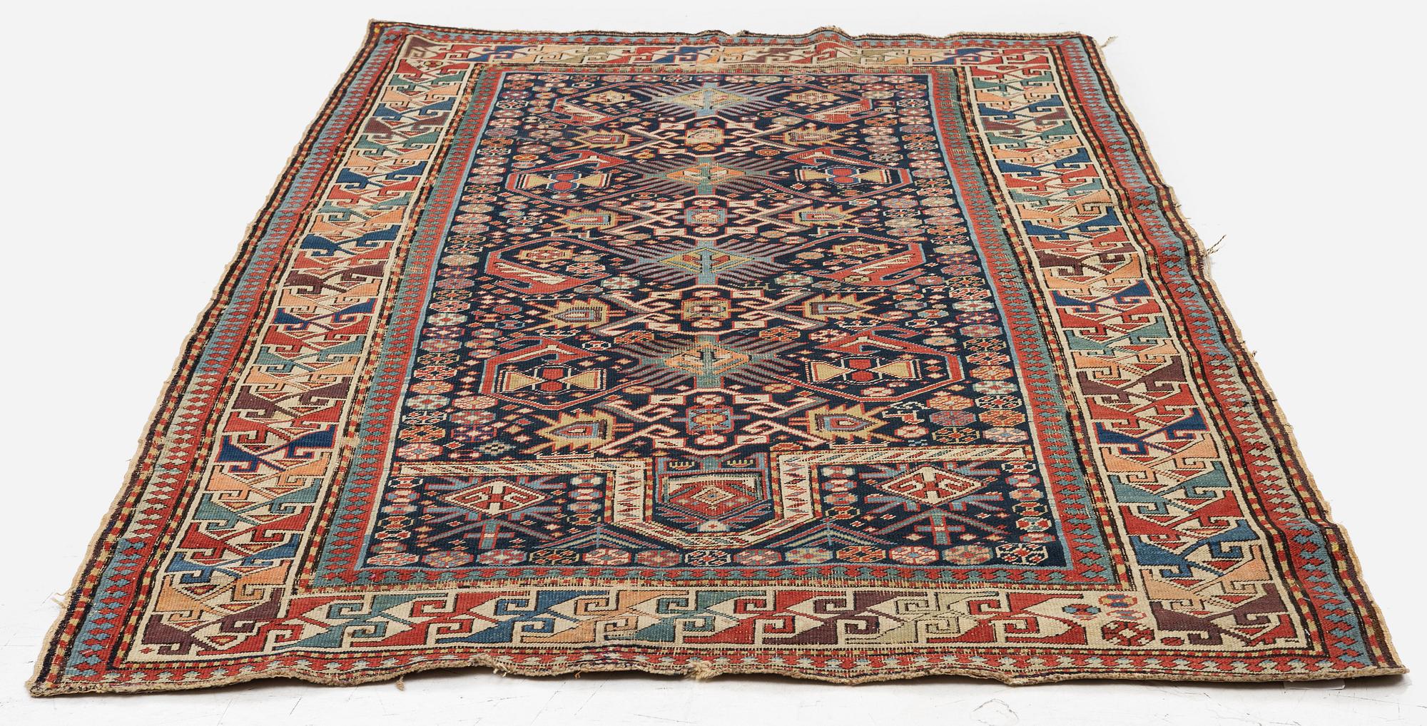 An antique Kuba prayer rug East Caucasus, c. 192 x 119 cm.
