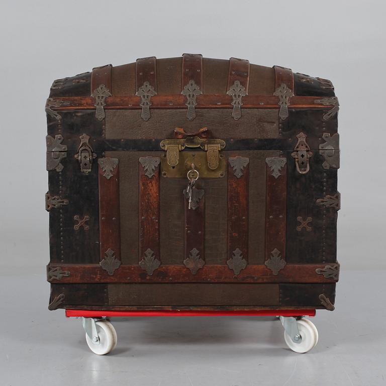 KOFFERT, Martin Mathias Secor, Chicago, omkring sekelskiftet 1800/1900, etikettmärkt.