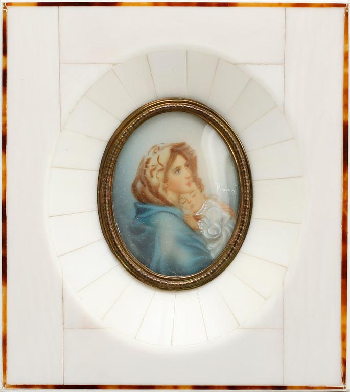 MINIATYRMÅLNINGAR, 7 st, 1800-/1900-tal.