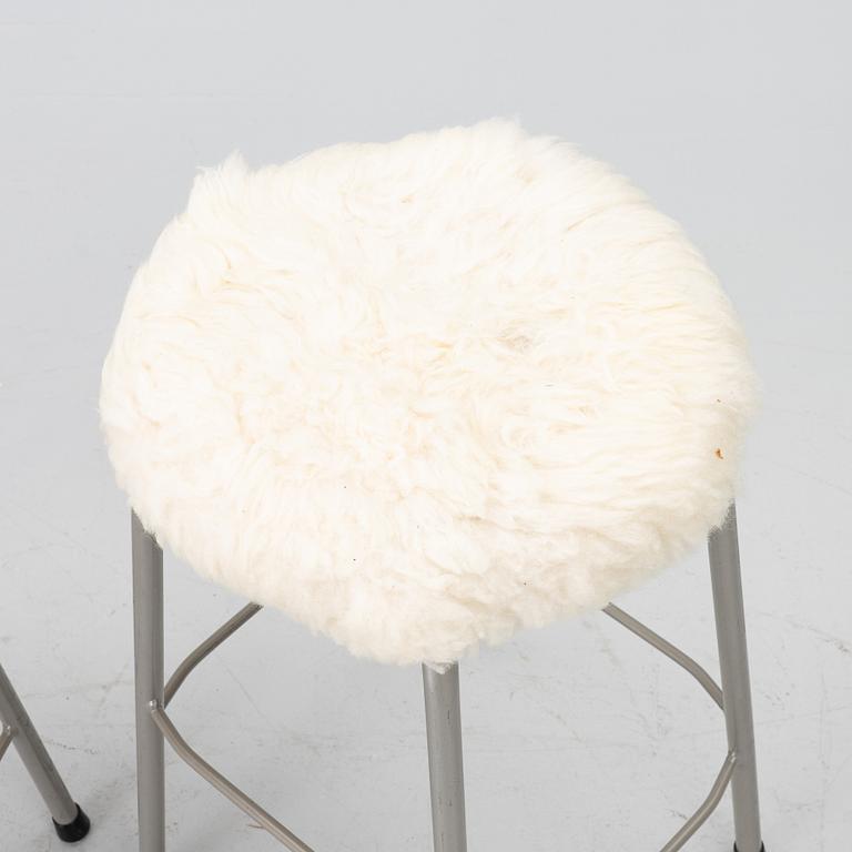 Stools, 3, latter half of the 20th century.
