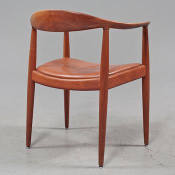 KARMSTOL, "The Chair", Hans J Wegner för Johannes Hansen, Danmark, 1950/60-tal, stämpelmärkt.
