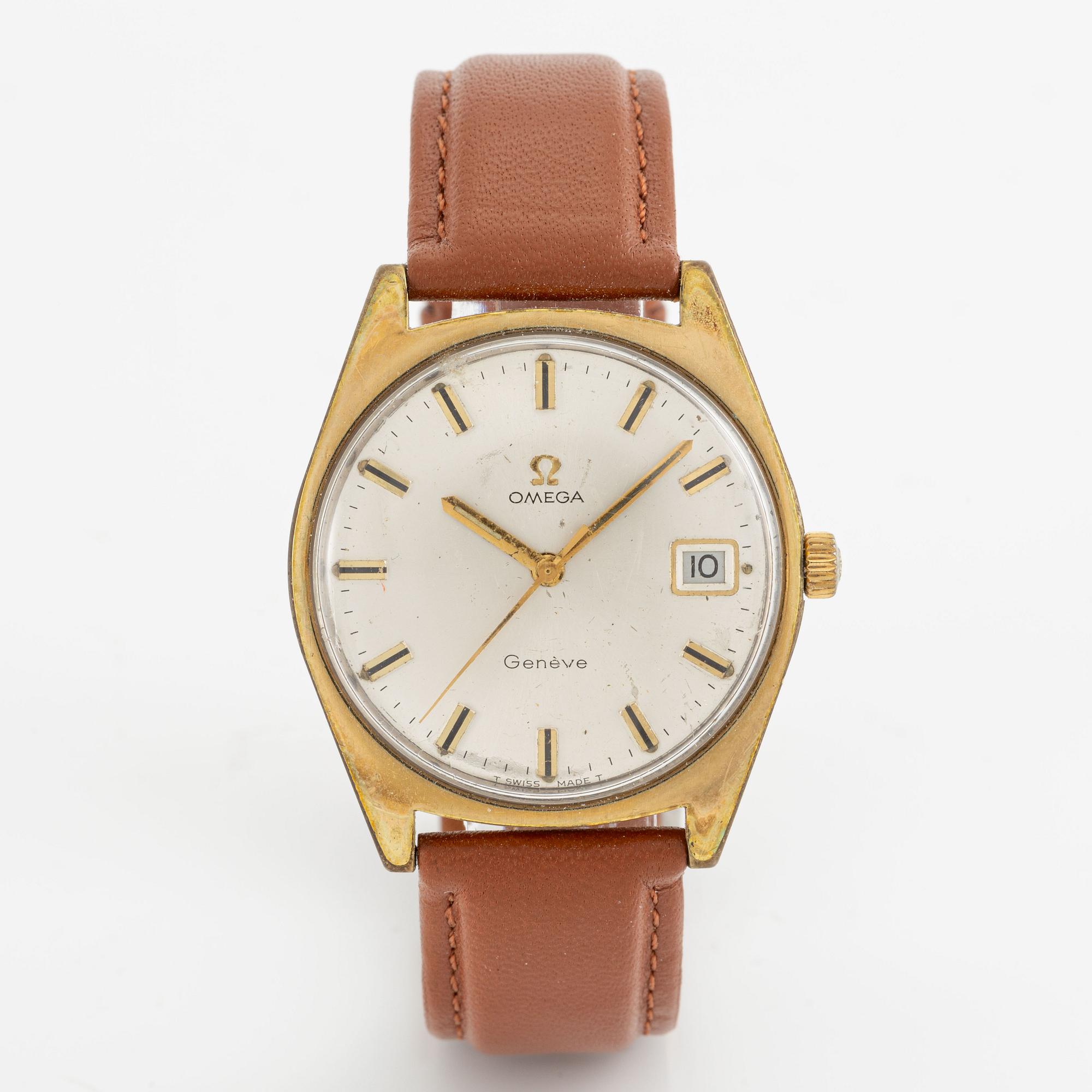 Omega, Genève, wristwatch, 34 mm.